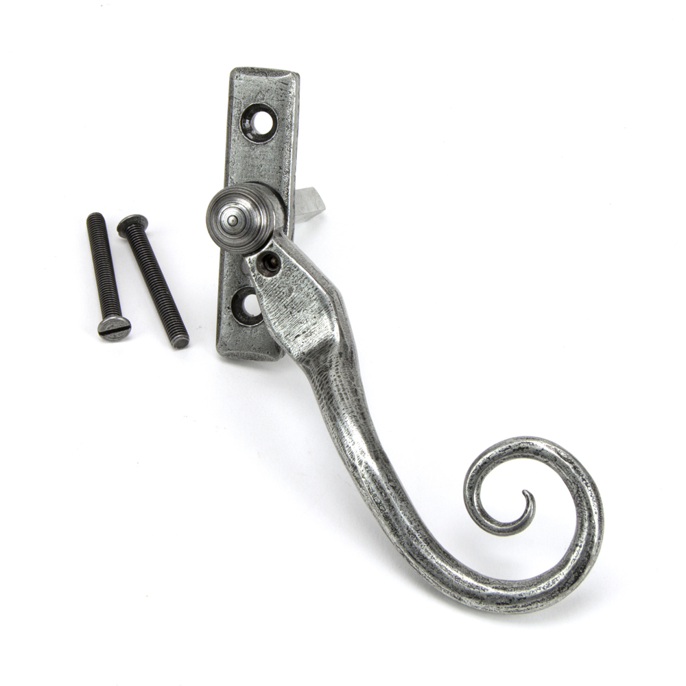 From The Anvil Monkey Tail Espag Window Handle - Pewter (Right-Hand)